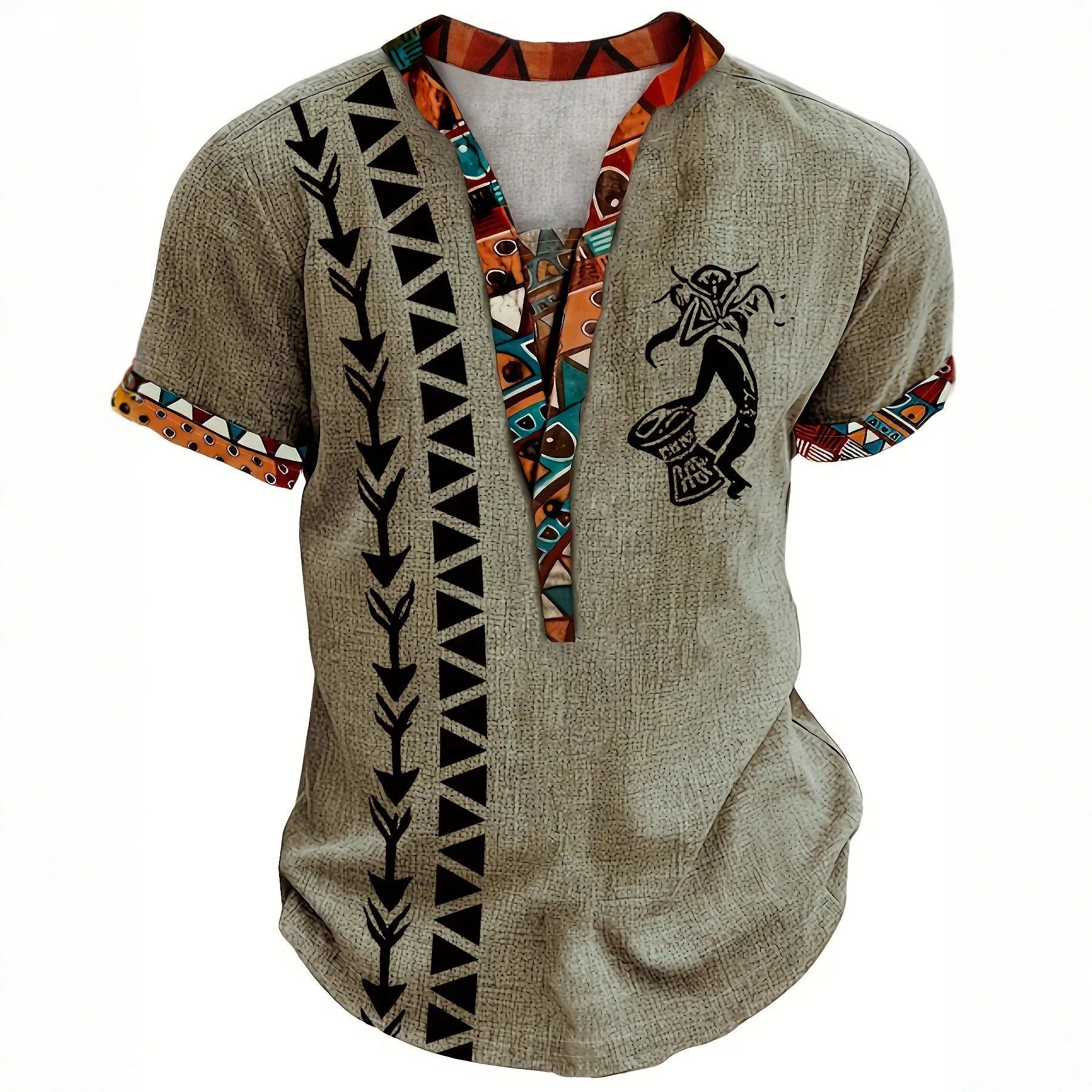 franklin-soft-tribal-print-shirt-1 Franklin - Soft Tribal Print Shirt