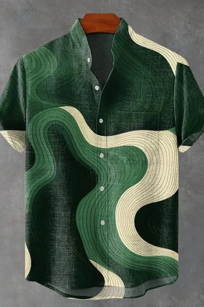 Nevin - Airy Abstract Shirt