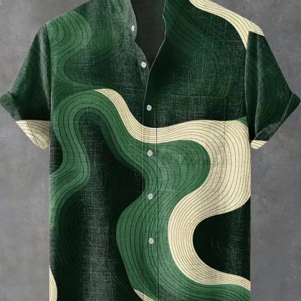 Nevin - Airy Abstract Shirt