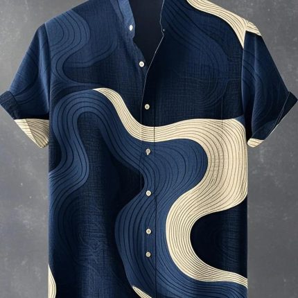 Nevin - Airy Abstract Shirt