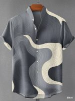Nevin - Airy Abstract Shirt